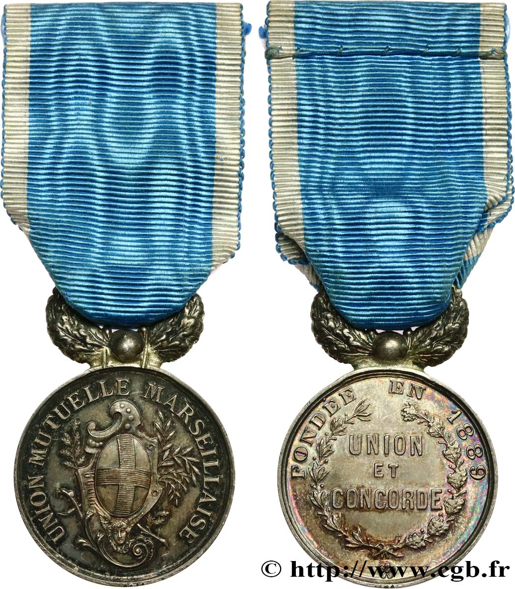 LES ASSURANCES Médaille, Union mutuelle marseillaise EBC