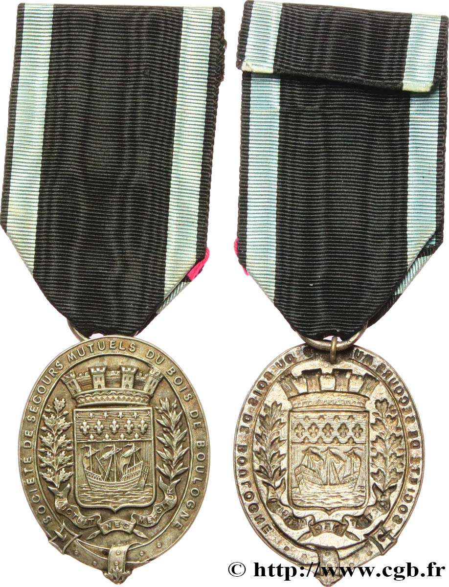 LES ASSURANCES Médaille, Société de Secours Mutuels, Bois de Boulogne fVZ