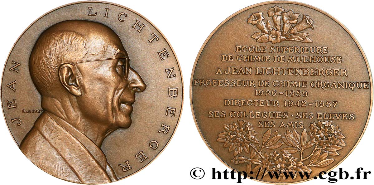 SCIENCES & SCIENTIFIQUES Médaille, Jean Lichtenberger AU