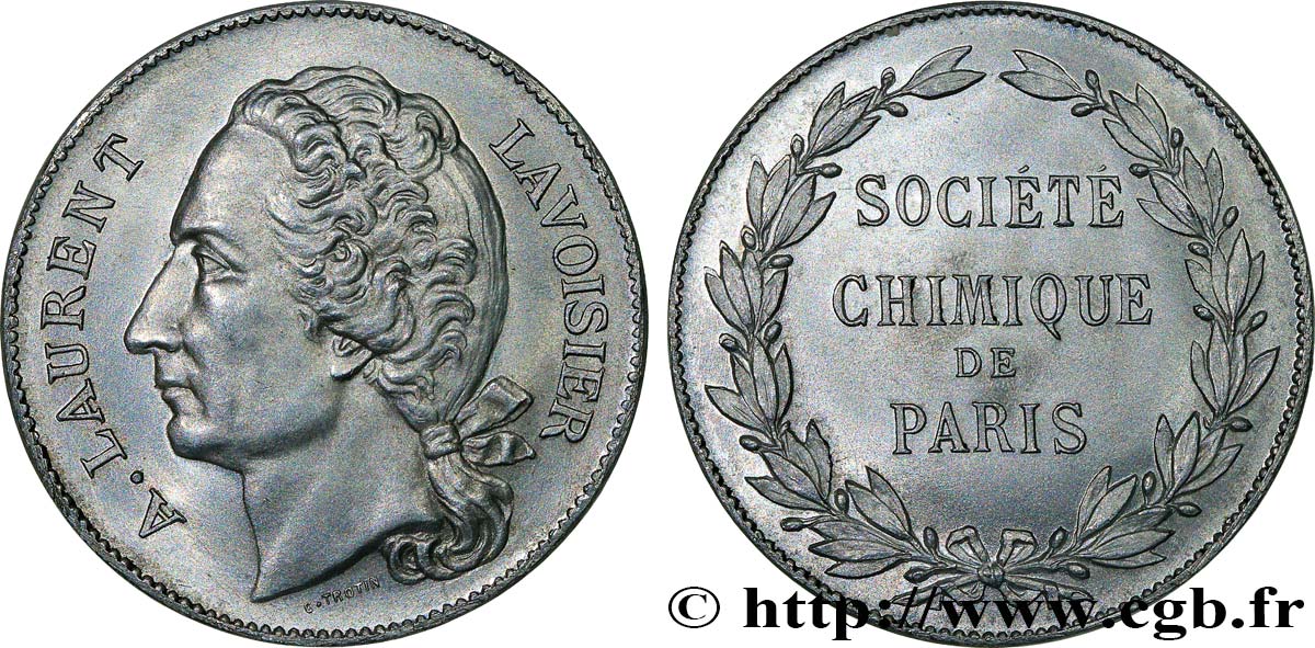 ACADEMIES AND LEARNED SOCIETIES Médaille, Société chimique de Paris MS