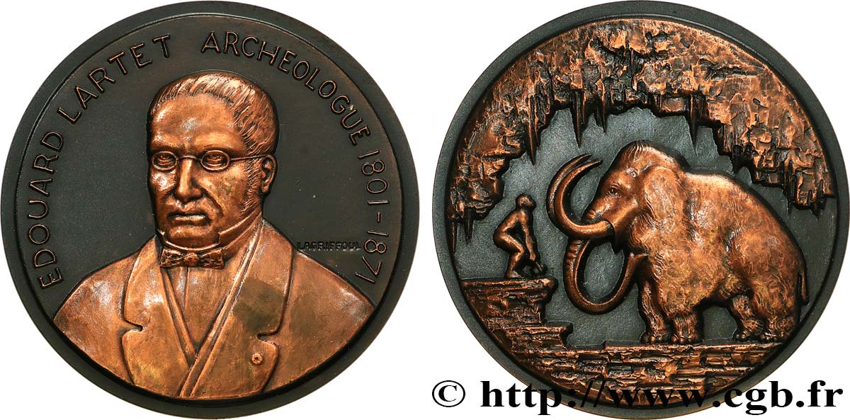 SCIENCES & SCIENTIFIQUES Médaille, Edouard Lartet VZ