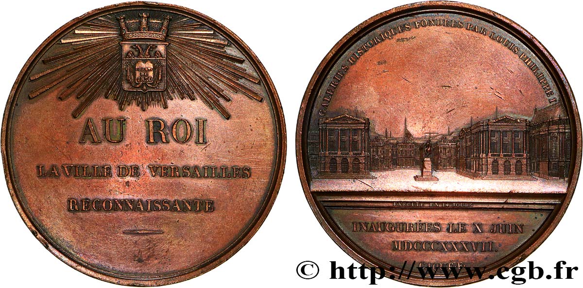 LUIGI FILIPPO I Médaille de Versailles, Galeries Historiques BB