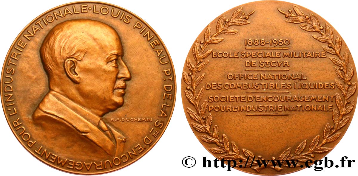 SCIENCES & SCIENTIFIQUES Médaille, Louis Pineau EBC