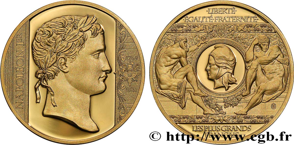 LES PLUS GRANDS FRANÇAIS Médaille, Napoléon SUP