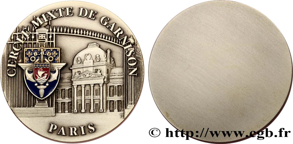 QUINTA REPUBLICA FRANCESA Médaille, Cercle mixte de garnison EBC