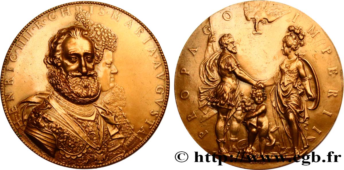 HENRI IV LE GRAND Médaille, Second anniversaire du dauphin TTB+