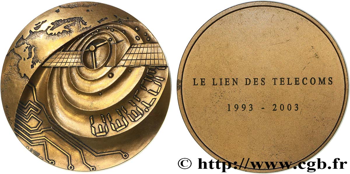 QUINTA REPUBLICA FRANCESA Médaille, Le lien de telecoms MBC+