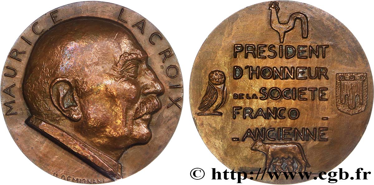 PERSONNAGES DIVERS Médaille, Maurice Lacroix TTB+