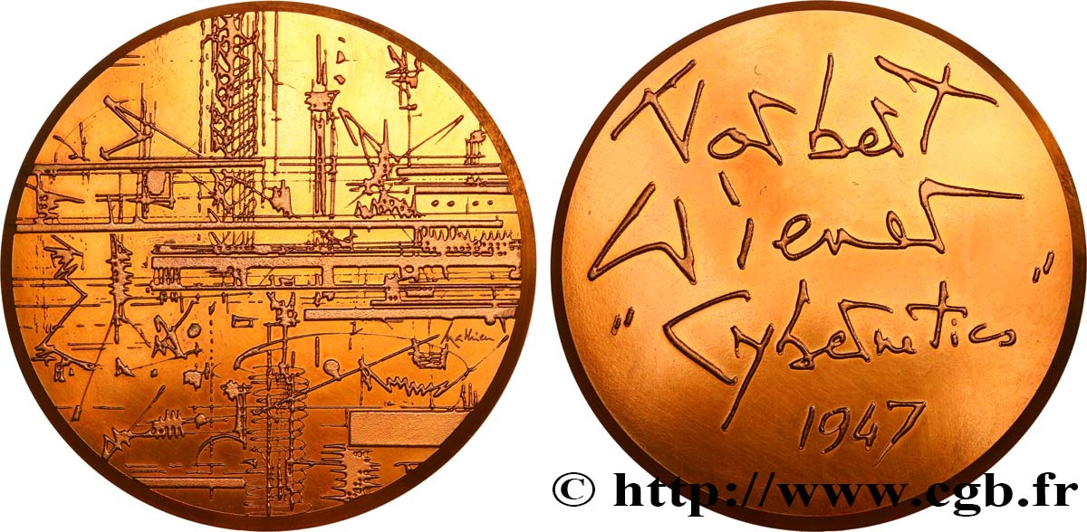 SCIENCES & SCIENTIFIQUES Médaille, Norbert Wiener VZ