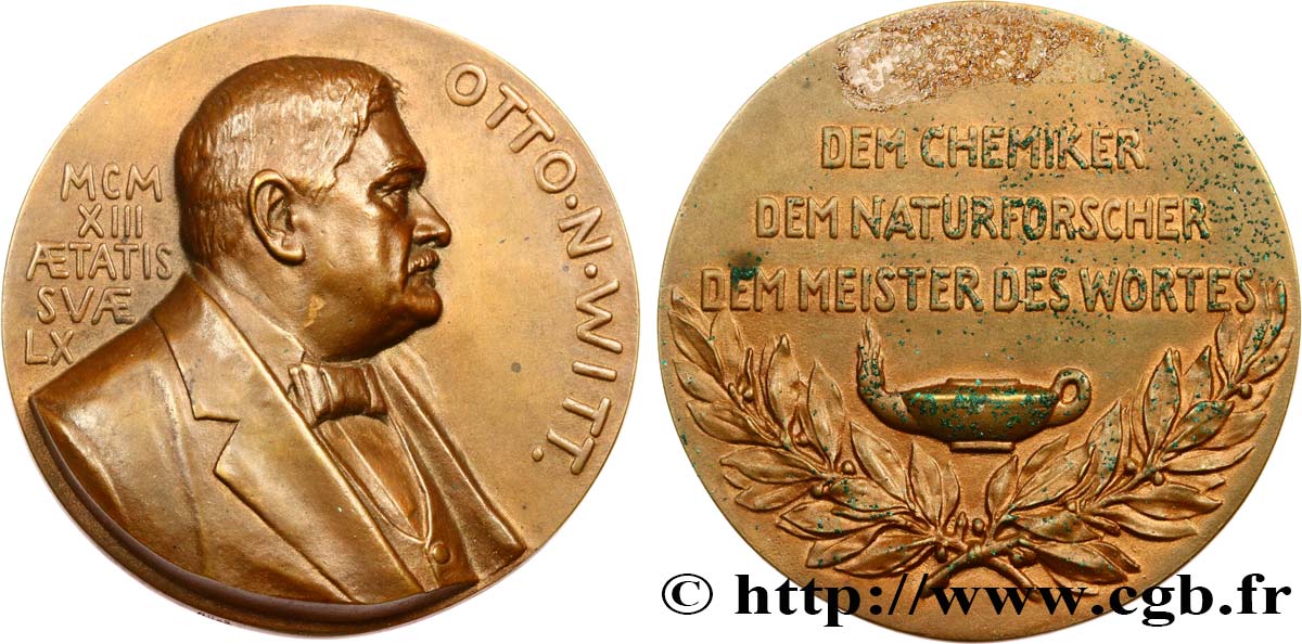 SCIENCES & SCIENTIFIQUES Médaille, Otto Nicolaus Witt fVZ/SS