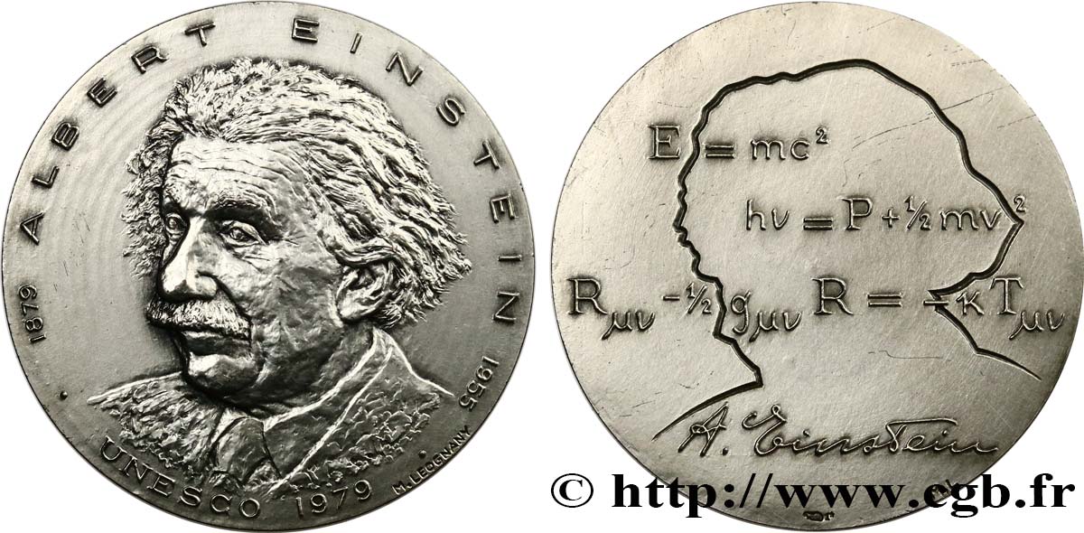 SCIENCES & SCIENTIFIQUES Médaille, Albert Einstein, UNESCO VZ