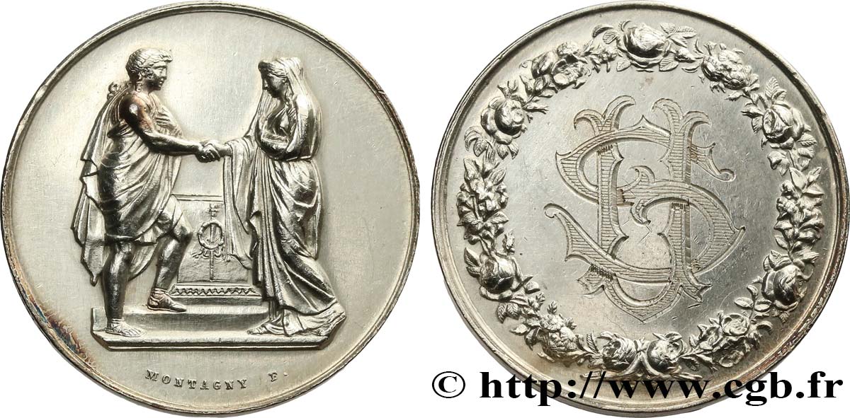AMOUR ET MARIAGE Médaille de mariage AU