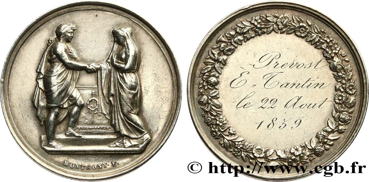 AMOUR ET MARIAGE Médaille de mariage BB