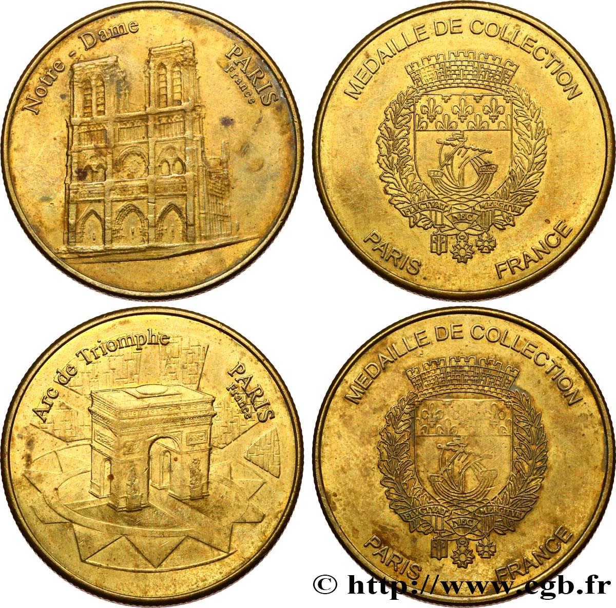TOURISTIC MEDALS Médaille de collection, lot de 2 ex. BB