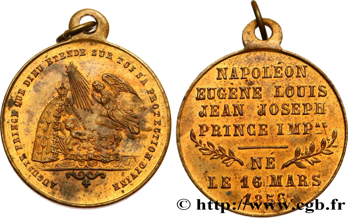 SEGUNDO IMPERIO FRANCES Médaille, Naissance du prince impérial MBC+/EBC