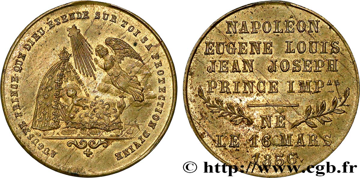 SECOND EMPIRE Médaille, Naissance du prince impérial TTB+