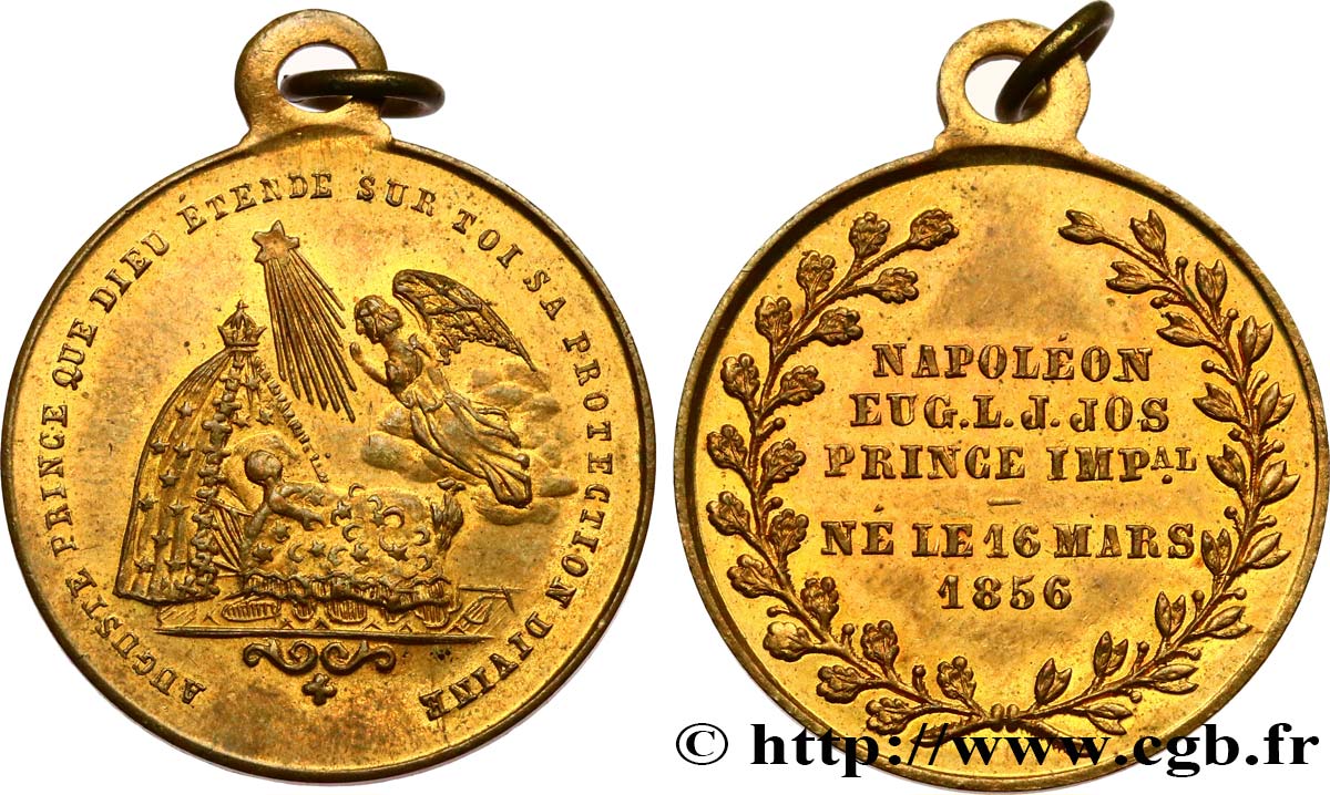 SECONDO IMPERO FRANCESE Médaille, Naissance du prince impérial q.SPL