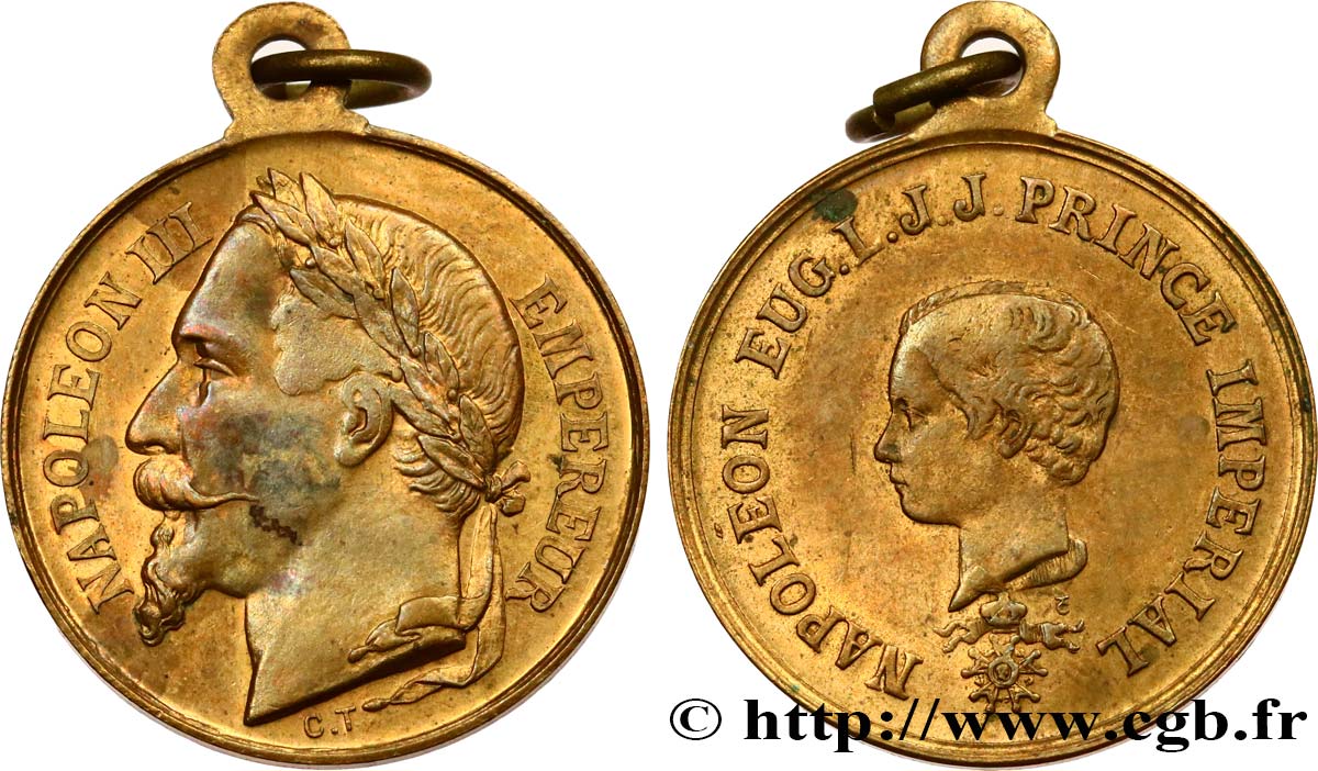SECOND EMPIRE Médaille, Baptême du prince impérial TTB+