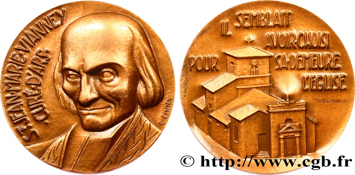 FAMOUS FIGURES Médaille, Jean-Marie Vianney AU