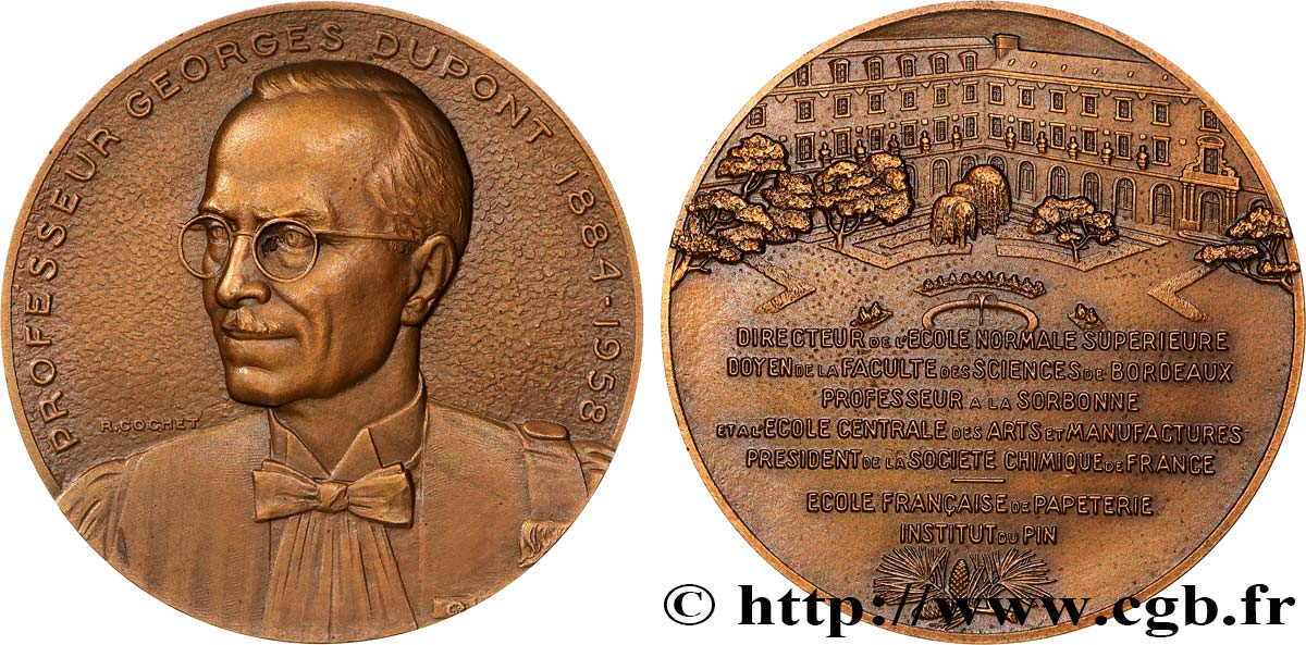 SCIENCES & SCIENTIFIQUES Médaille, Georges Dupont EBC