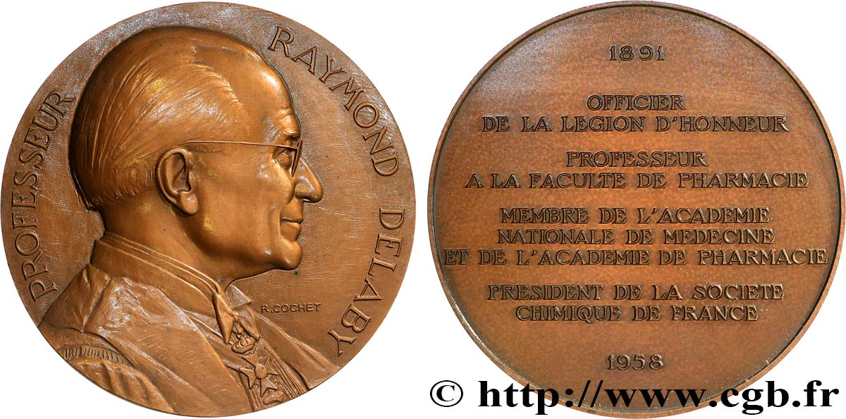 SCIENCES & SCIENTIFIQUES Médaille, Raymond Delaby SUP