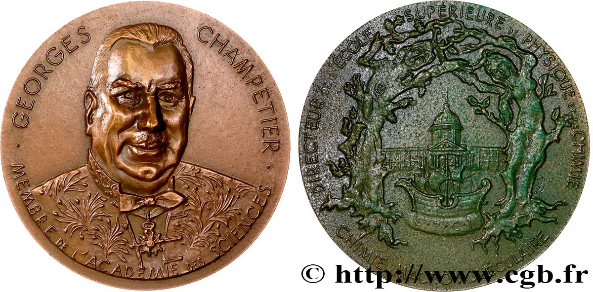 SCIENCES & SCIENTIFIQUES Médaille, Georges Champetier SPL