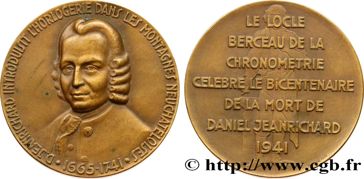 SWITZERLAND Médaille, Daniel Jeanrichard AU