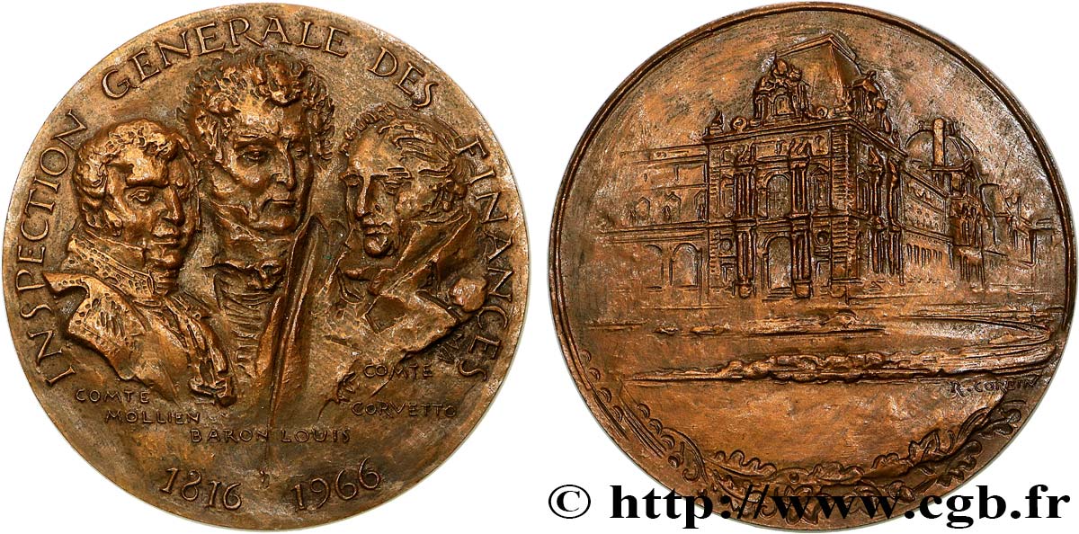 QUINTA REPUBBLICA FRANCESE Médaille, Centenaire de l’Inspection générale des finances SPL