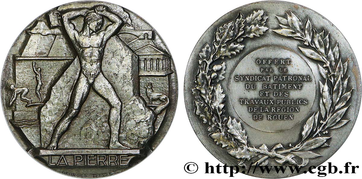 ASSOCIATIONS PROFESSIONNELLES - SYNDICATS Médaille, La Pierre TTB+