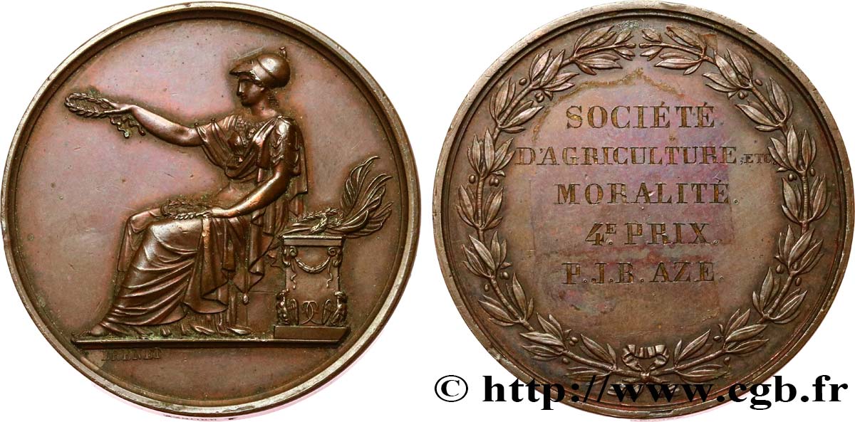 LOUIS-PHILIPPE I Médaille, 4e Prix de Moralité AU