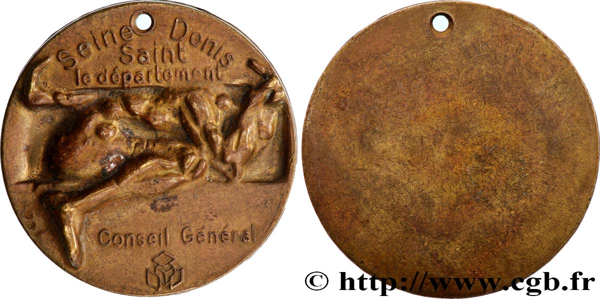GENERAL, DEPARTEMENTAL OR MUNICIPAL COUNCIL - ADVISORS Médaille, Seine Saint Denis, Conseil général XF