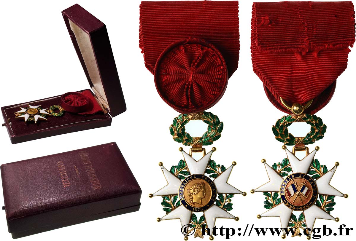 TERZA REPUBBLICA FRANCESE Légion d’Honneur - Officier q.SPL