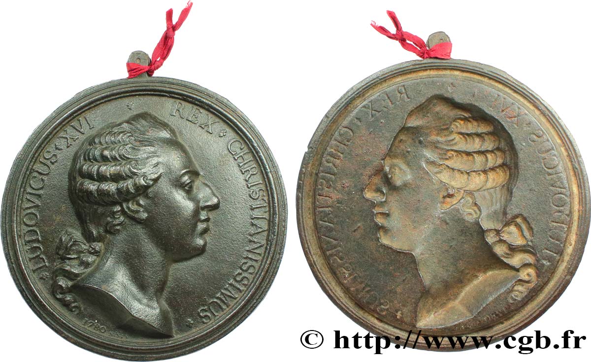 LOUIS XVI Médaille uniface, Louis XVI MBC+