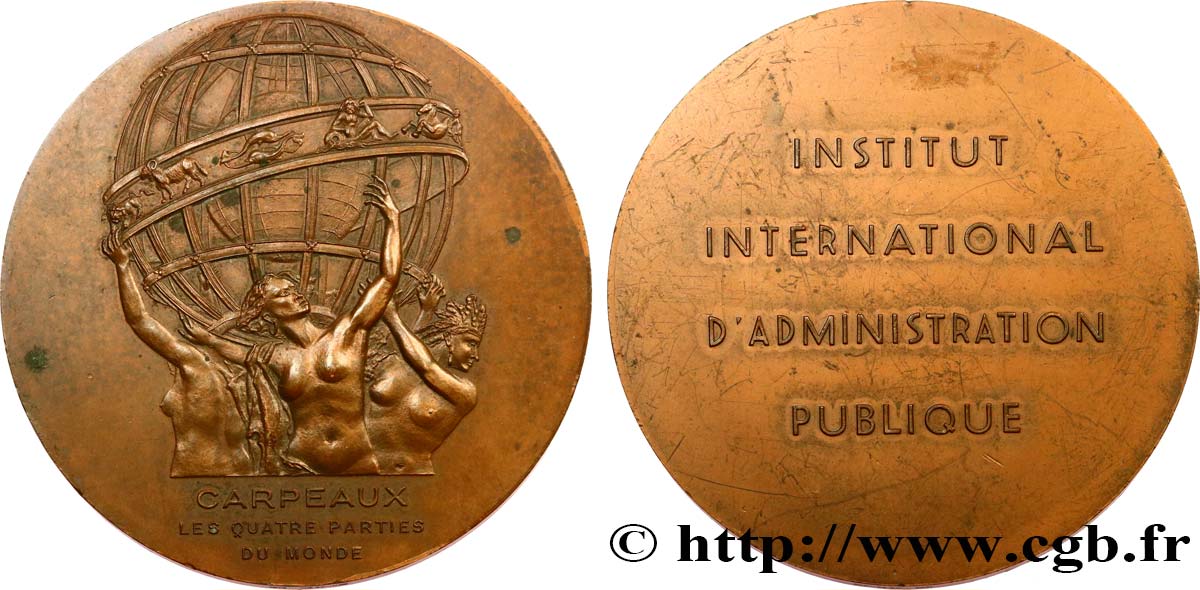 QUINTA REPUBLICA FRANCESA Médaille, Institut international d’administration publique MBC