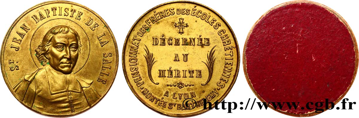 III REPUBLIC Médaille de mérite, Pensionnat des frères des écoles chrétiennes AU