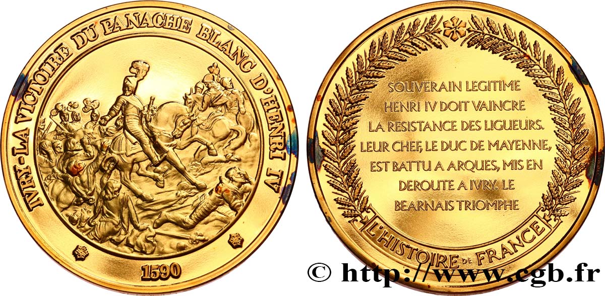 HISTOIRE DE FRANCE Médaille, Bataille d’Ivry SPL