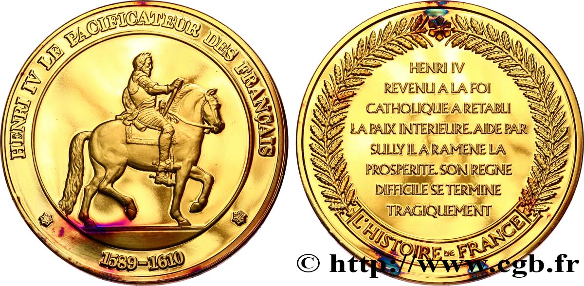 HISTOIRE DE FRANCE Médaille, Henri IV fST