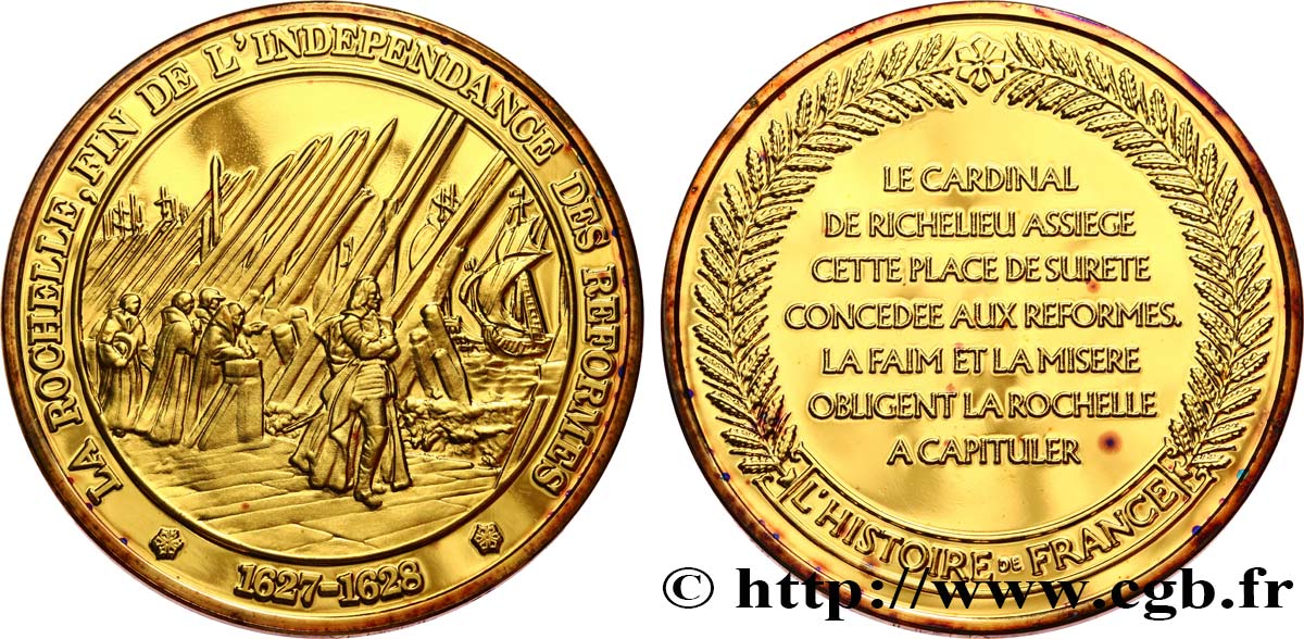 HISTOIRE DE FRANCE Médaille, La Rochelle fST