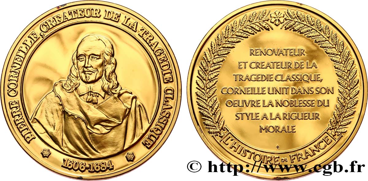 HISTOIRE DE FRANCE Médaille, Pierre Corneille SC