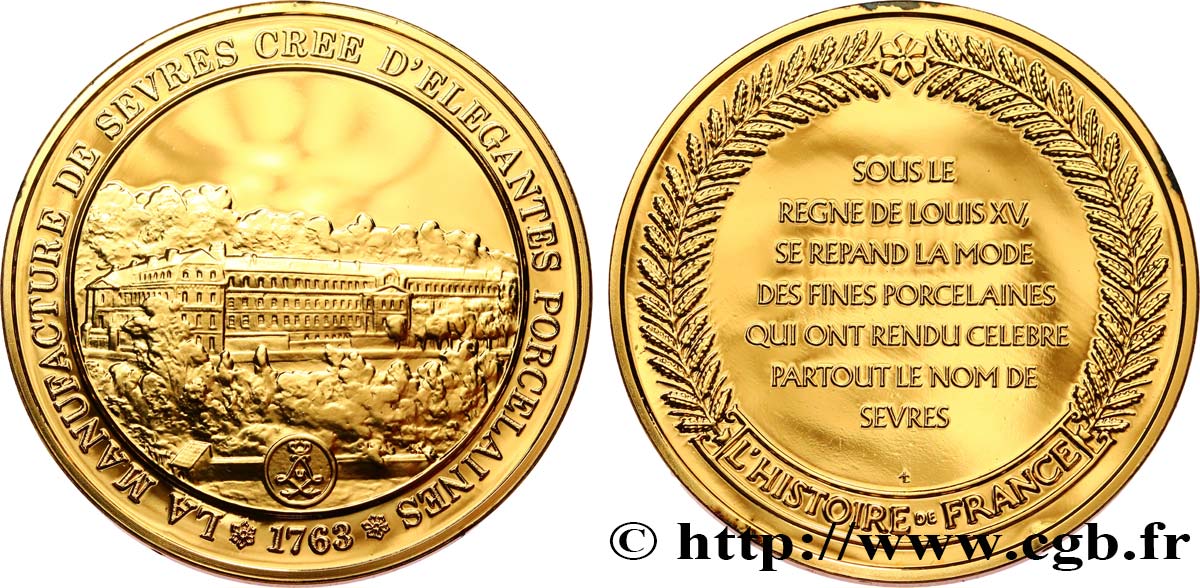 HISTOIRE DE FRANCE Médaille, Manufacture de Sèvre SPL