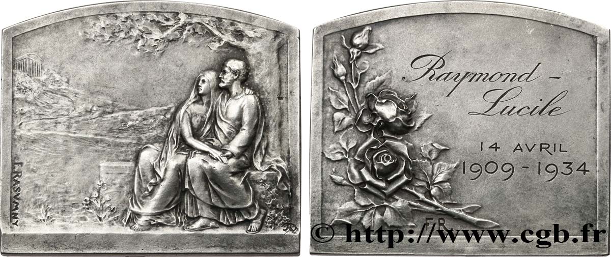 AMOUR ET MARIAGE Plaquette de mariage, Noces d’argent fVZ