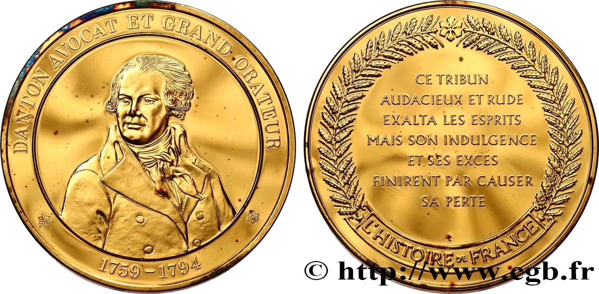 HISTOIRE DE FRANCE Médaille, Danton SPL