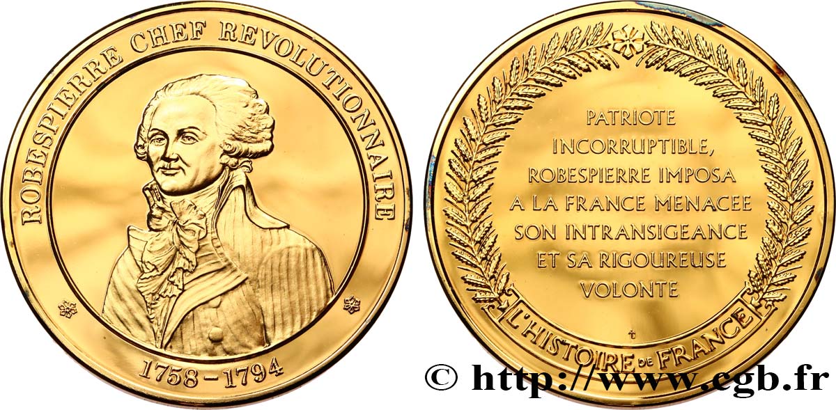 HISTOIRE DE FRANCE Médaille, Robespierre MS