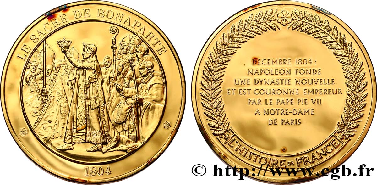HISTOIRE DE FRANCE Médaille, Le Sacre fST