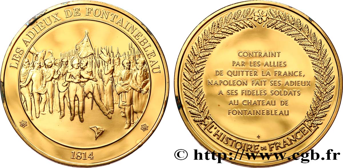 HISTOIRE DE FRANCE Médaille, Fontainebleau SC