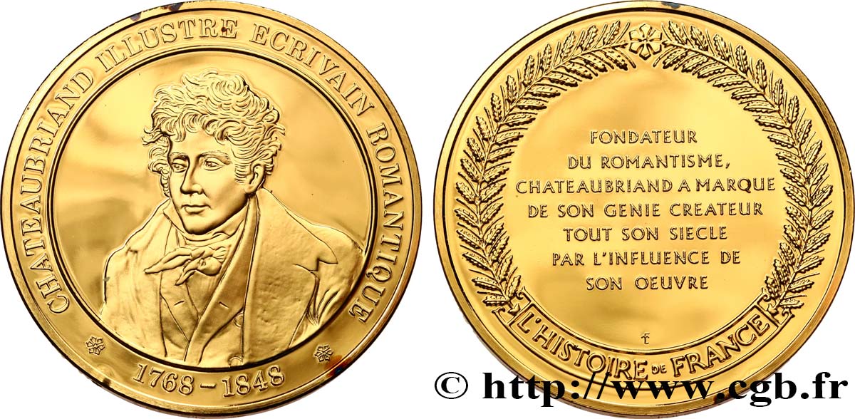 HISTOIRE DE FRANCE Médaille, Chateaubriand SPL