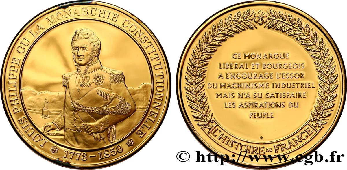 HISTOIRE DE FRANCE Médaille, Louis-Philippe  SPL