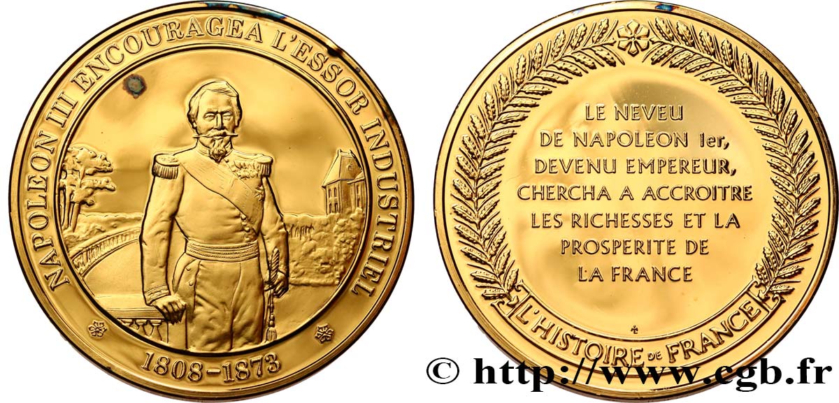 HISTOIRE DE FRANCE Médaille, Napoleon III  SPL