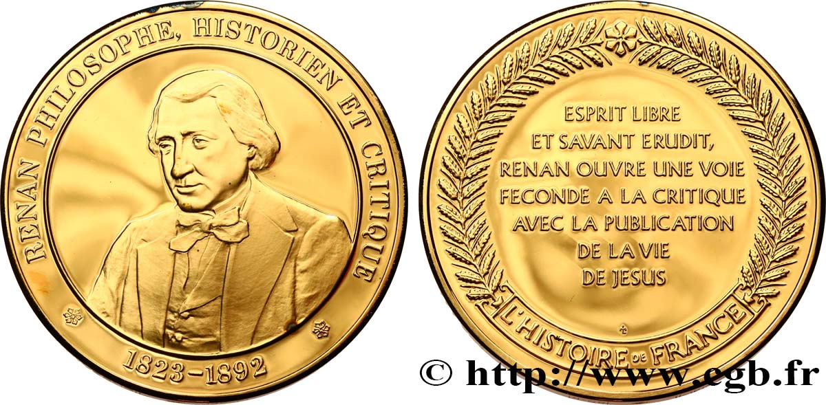 HISTOIRE DE FRANCE Médaille, Renan MS