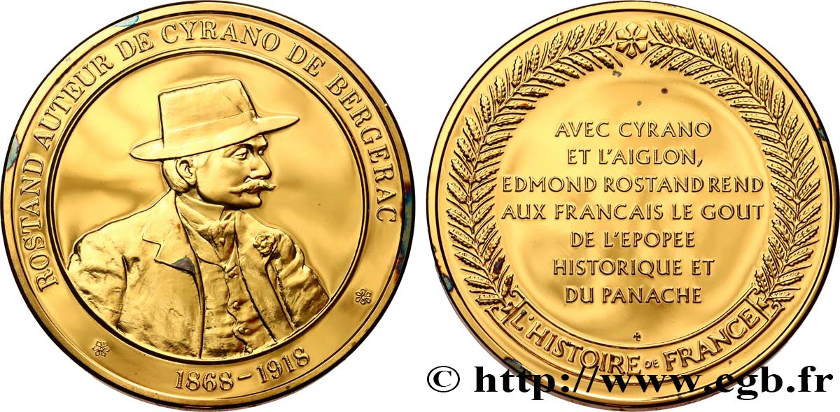 HISTOIRE DE FRANCE Médaille, Rostand fST